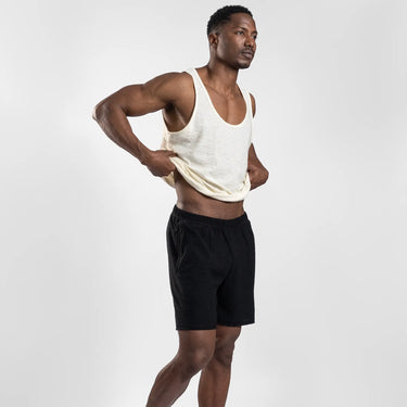 mens all natural shorts ultralight color black