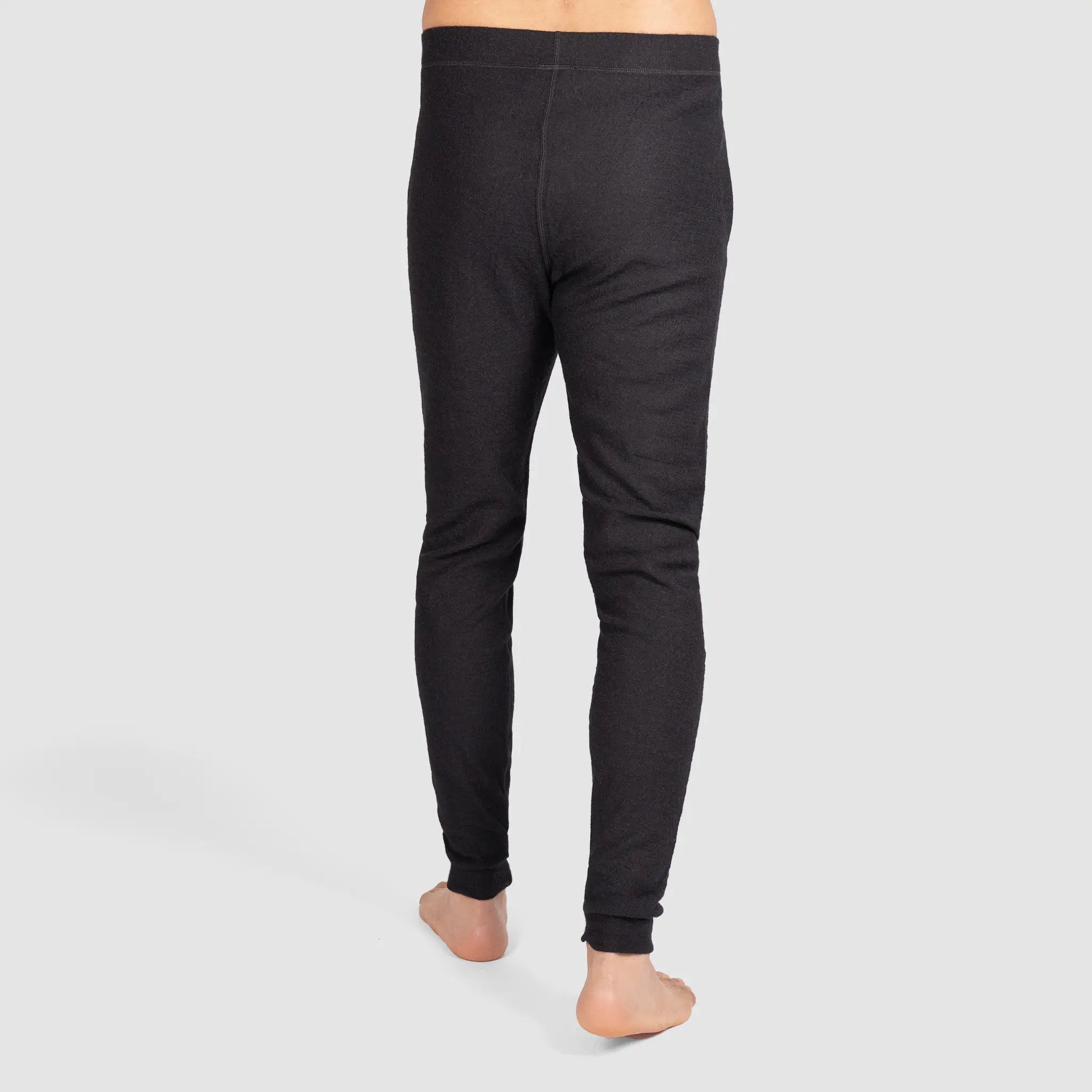 mens comfortable alpaca jogging bottoms color black
