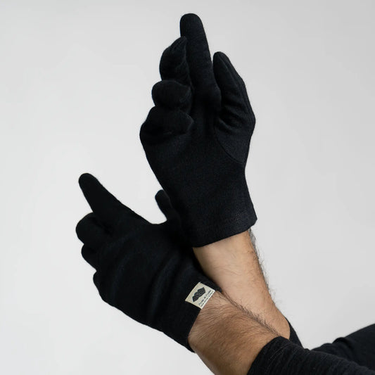 best fleece gloves lightweight color black
