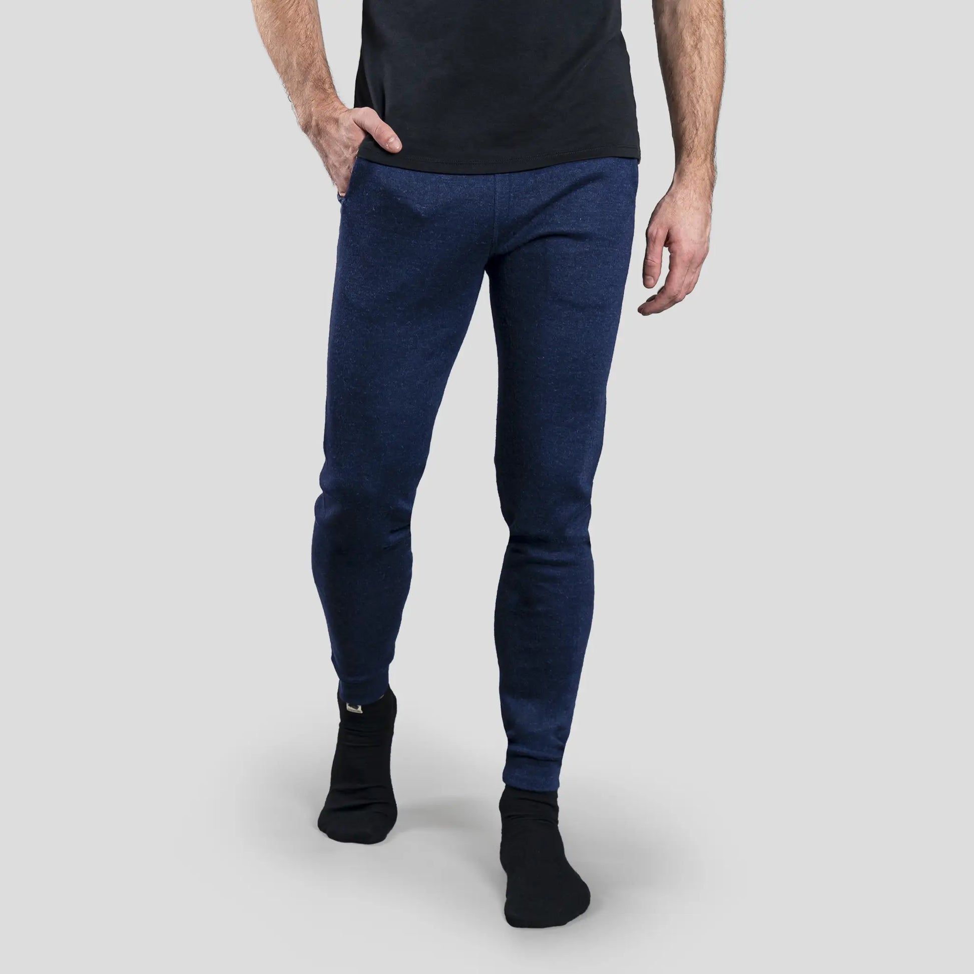 mens thermo regulate sweatpants midweight color navy blue